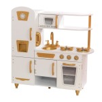 Bucatarie Moderna Alba de joaca pentru copii cu Accesorrii Incluse - Bucatarie Modern White and Gold din lemn de la Kidkraft Bucatarie Moderna Alba de joaca pentru copii cu Accesorrii Incluse - Bucatarie Modern White and Gold din lemn de la Kidkraft